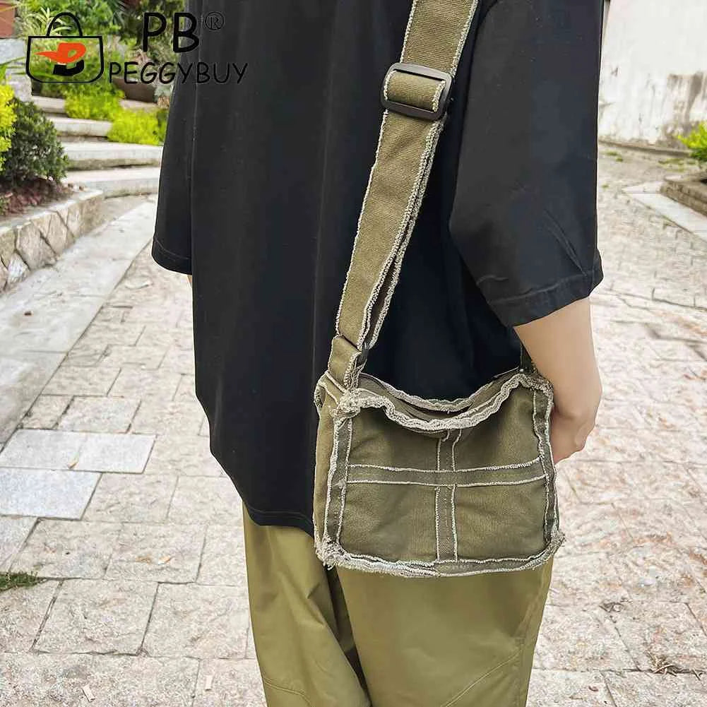 Canvas Literary Tote Bag Soft Casual Adjustable Strap Vintage Style