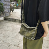 Canvas Book Bag Soft Literary Ladies Handbags Casual Adjustable Strap