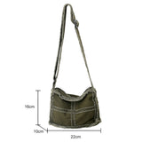 Canvas Book Bag Soft Literary Ladies Handbags Casual Adjustable Strap