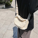 Canvas Book Bag Soft Literary Ladies Handbags Casual Adjustable Strap