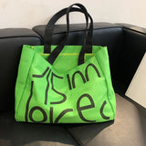 Large Canvas Tote Bag Shopper Handbag - Fold Casual Shopping Bag