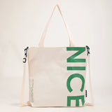 Canvas Tote Bag Letter Printing Shoulder Bags For Women