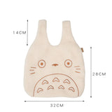 Corduroy Tote Bag for Women Cartoon Print Large Handbag