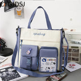 Women's Canvas Tote Bag Shoulder Crossbody Handbag