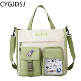 Women's Canvas Tote Bag Shoulder Crossbody Handbag