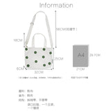 Canvas Tote Purse for Women Girls Casual Crossbody Bag