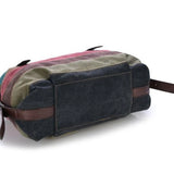 Canvas Totes Striped Womens Handbag Patchwork Rainbow Shoulder Bag