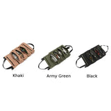 Canvas Travel Bag Tool Roll-Up Wrench Storage Pouch Organizer