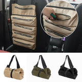 Canvas Travel Bag Tool Roll-Up Wrench Storage Pouch Organizer