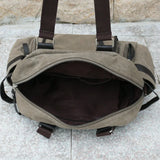 Canvas Travel Bags Hand Luggage Tote Bag With Side Pockets