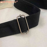 Canvas Underarm Bag Large Capacity Embroidered Letters Crossbody Bags