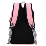 Canvas USB School Bags Girls Teenagers Women Bookbags Large Capacity