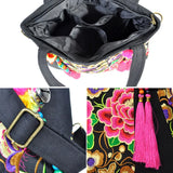 Vintage Embroidery Handbag Women Ethnic Embroidered Shoulder Tote Messenger Bag