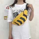 Reflective Waist Bag Fanny Pack with Earphone Hole for Travel