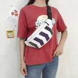 Reflective Waist Bag Fanny Pack with Earphone Hole for Travel