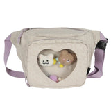 Japanese Harajuku Transparent Leopard Waist Bag