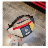Canvas Waist Bag Men Unisex Waist Belt Bag Men Fanny Pack Casual