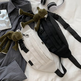 Canvas Waist Bag Women Fanny Pack Women's Belt Bag Vintage Waist Pack