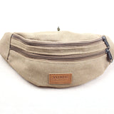 Canvas Waist Bag Crossbody Purse Functional Fanny Pack