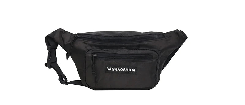 Canvas Waist Pack Unisex Cellphone Bag Fluorescent Fanny Pack