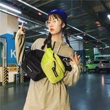 Canvas Waist Pack Unisex Cellphone Bag Fluorescent Fanny Pack