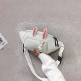 Canvas Waist Pack Women Belt Lovely Cartoon Casual Travel Female Fanny Pack