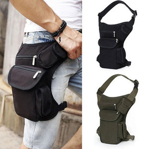 Canvas Waist Thigh Drop Leg Bag Motorcycle Hip Fanny Pack