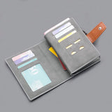 Canvas Wallet Short Men's Button Bag Wallet Clip Multi-card Slot