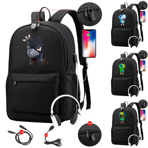 Waterproof Backpack for Teenage Boys Girls with USB Port