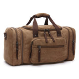 Canvas Weekend Shoulder Bag for Men - Large Capacity Travel Duffel