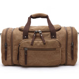 Canvas Weekend Shoulder Bag for Men - Large Capacity Travel Duffel