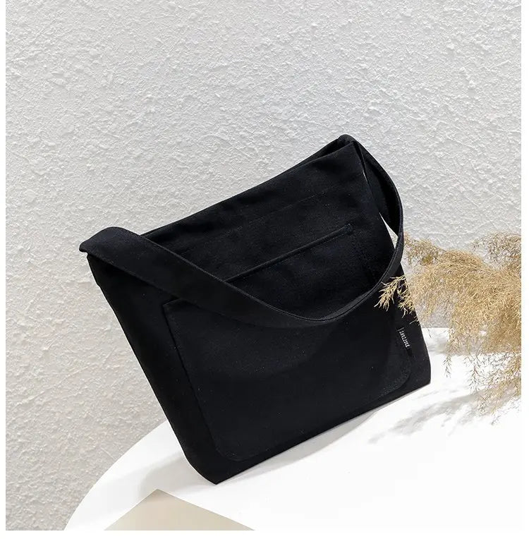Canvas Woman Shoulder Tote Bags Women Handbags Large Girl Student Shopper Bag