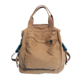 Canvas Women Backpack Fabric Laptop Rucksack Travel School Female College Bag