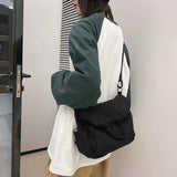 Canvas Women Backpack Large Capacity Multi-pocket Travel Bag Schoolbag