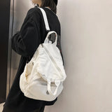 Canvas Women Backpack Large Capacity Multi-pocket Travel Bag Schoolbag