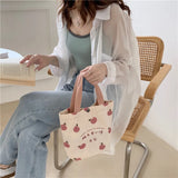 Japanese Peach Printed Eco Reusable Mini Shopping Bag