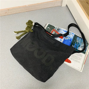 Canvas Women Messenger Bag Art Vintage Shoulder Satchels Harajuku Hip Hop