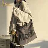Canvas Women Messenger Bag Vintage Shoulder Satchels Harajuku Hip Hop