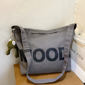 Art Vintage Canvas Messenger Bag Large Shoulder Satchel