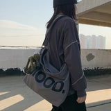 Art Vintage Canvas Messenger Bag Large Shoulder Satchel
