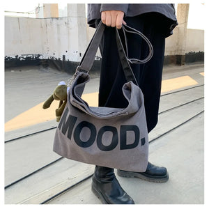 Art Vintage Canvas Messenger Bag Large Shoulder Satchel