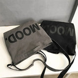 Vintage Canvas Women Messenger Bag Harajuku Large Crossbody School