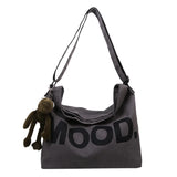 Art Vintage Canvas Messenger Bag Large Shoulder Satchel