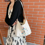 Canvas Women Shoulder Bag Tote Shopper Bag Small Bookbag Japanese Handbags