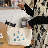 Canvas Women Shoulder Bag Tote Shopper Bag Small Bookbag Japanese Handbags