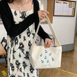 Canvas Women Shoulder Bag Tote Shopper Bag Small Bookbag Japanese Handbags