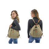 Canvas Women Shoulder Bags High Multifunction Backpack