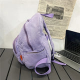 Canvas Small Backpack Vintage Feminina School Mini Backpack for Girls