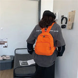 Canvas Women Small Backpack Vintage Fem...