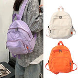 Canvas Women Small Backpack Vintage Fem...